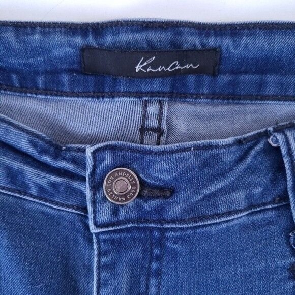 KanCan Mid Rise Skinny Distressed Zippered Pocket Jeans Size 30 - Picture 8 of 10